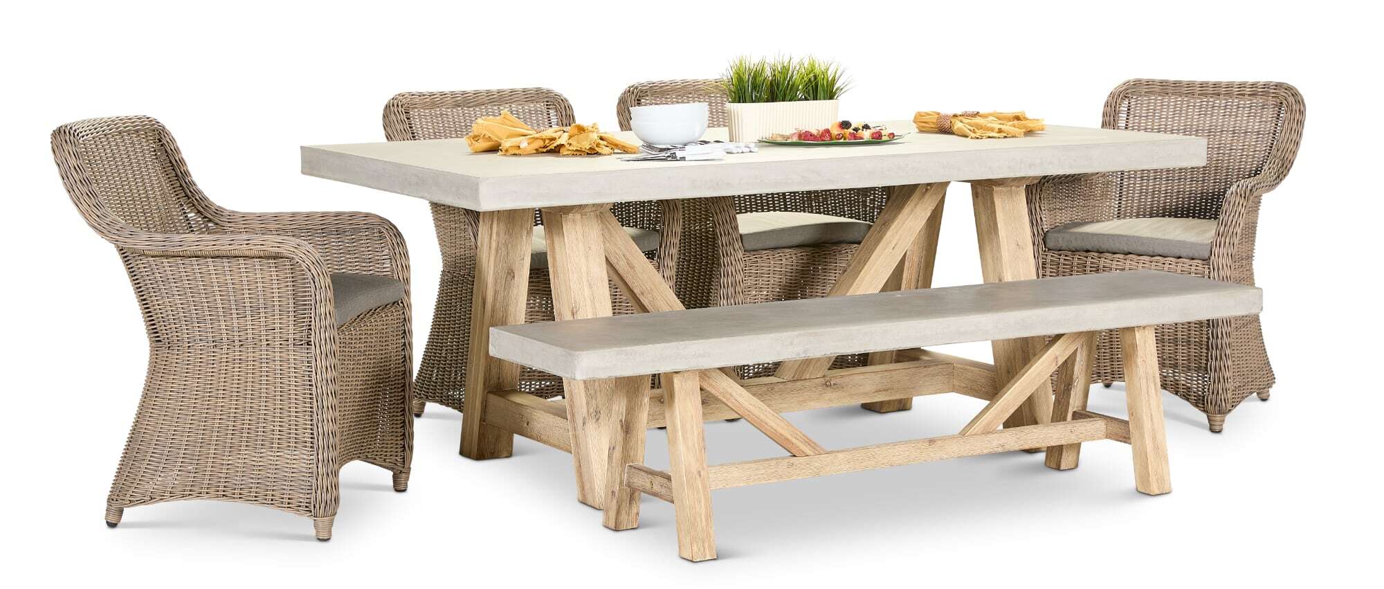 DINING_TABLE_RECT_HARMONY_With_4ChairsAndBench_Propped