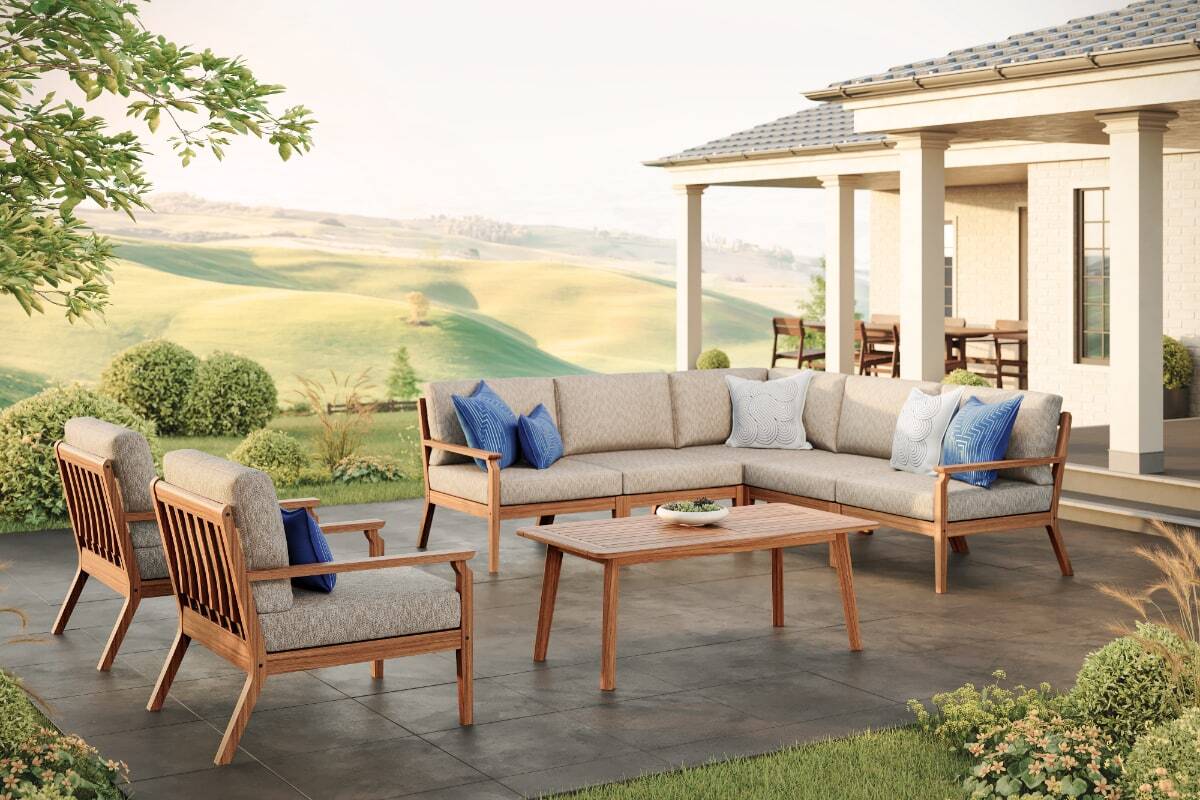 Unicon-SectionalandLoungeChairsinSunbrellaImproveDune